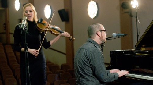 Claes's mit seiner Frau Sandrine