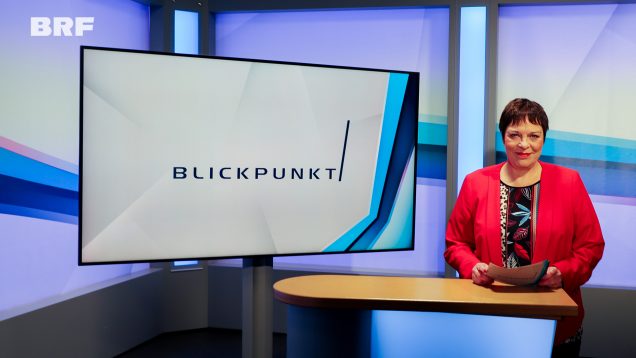 Blickpunkt-Moderatorin Chantal Delhez (Bild: Julien Claessen/BRF)